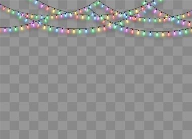 Noel ışıkları, parıldayan çelenkler..