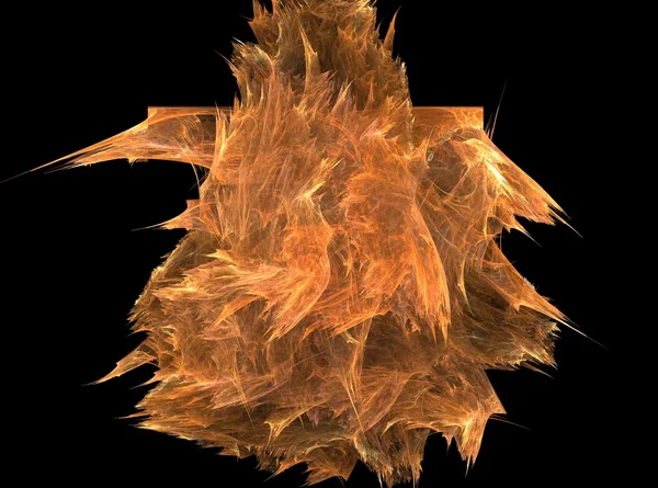 Fraktal in Form von Feuer — Stockfoto