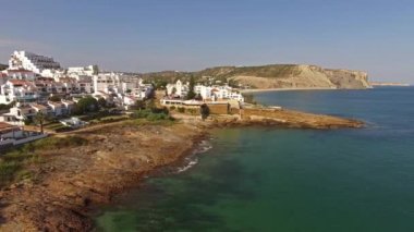 Lagos, Praia da Luz - Algarve, Portekiz Hava görünümünü güneyinde