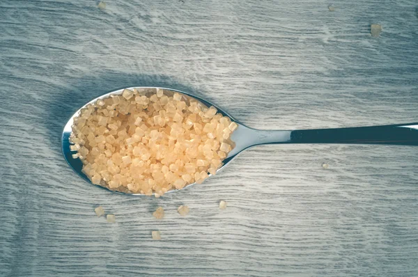 Granulated sugar Spoon — Stock Photo, Image