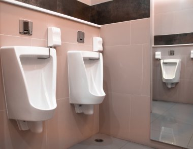 pisuar satır ile modern tuvalet iç