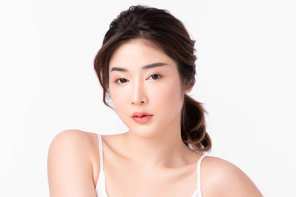 피부를 아름다운 아름다움 아시아 초상화 — 스톡 사진