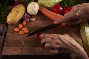 kesme havuç ve sebze