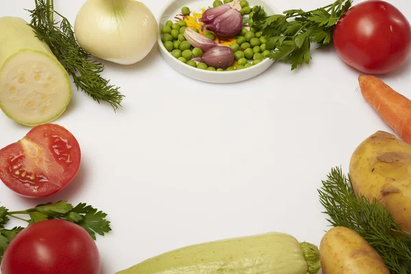 Quadro com legumes — Fotografia de Stock