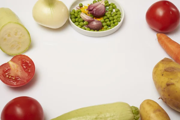 Legumes em um branco — Fotografia de Stock