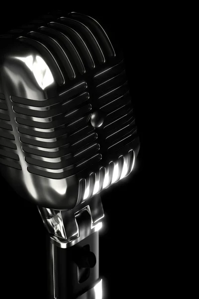 3d illustration studio microphone — Stock Photo, Image