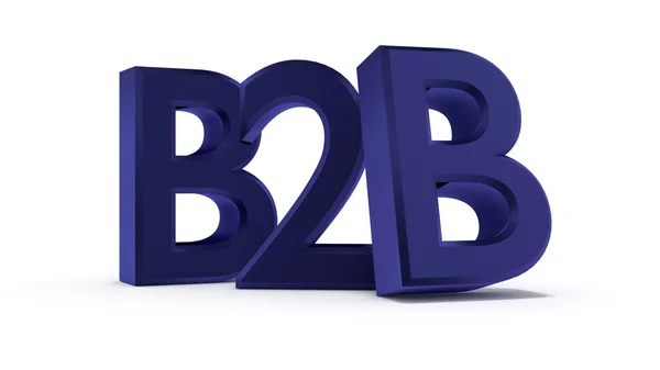 "business to business marketing fogalmának 3D-s illusztráció" — Stock Fotó