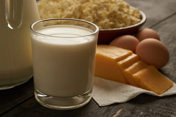 Крупним планом молочних продуктів — стокове фото