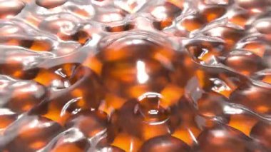 Sağlık ve güzellik. Hyaluronik asit solüsyonları reklam, kolajen serumu düşüş kozmetik reklam arka planı. 3d oluşturma.