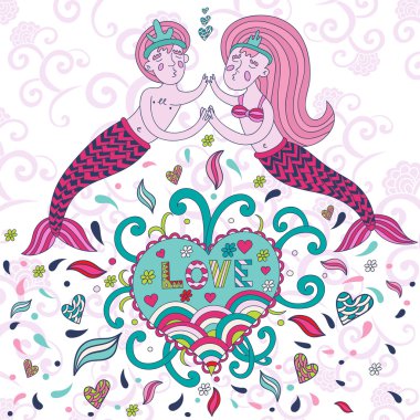Download Cute Boy Mermaid Cartoon Free Vector Eps Cdr Ai Svg Vector Illustration Graphic Art