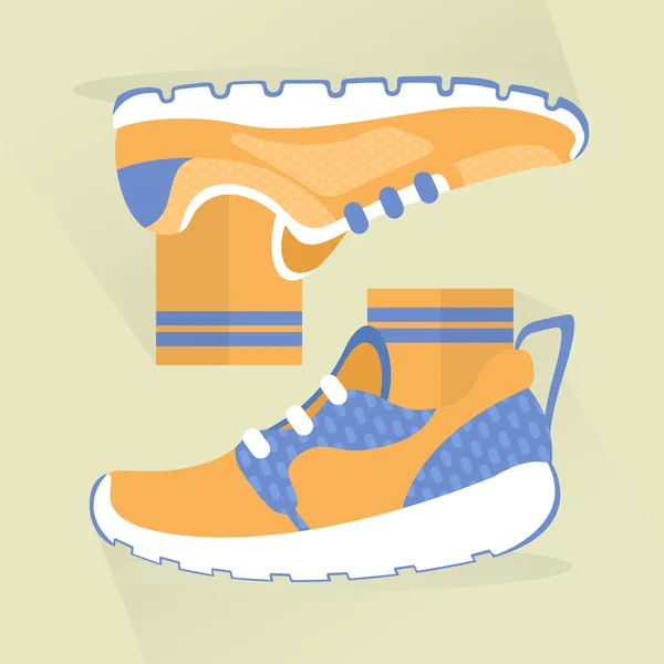Sport skor ikon design. — Stock vektor