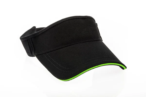 Adult black and green golf visor — Stock Photo, Image