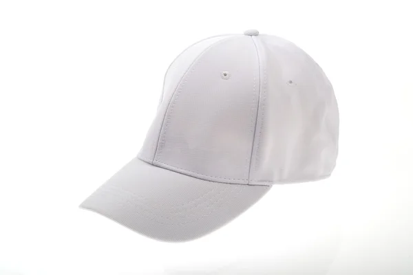 Casquette de golf adulte blanche sur fond blanc — Photo