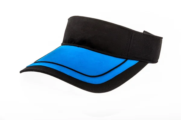Junior black and blue golf visor — Stock Photo, Image