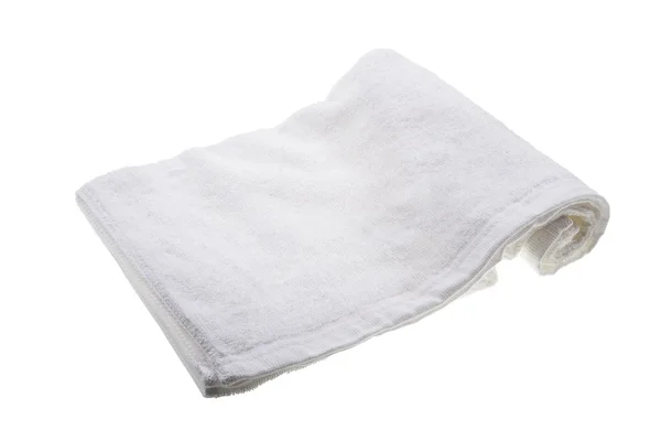 白色柔软的手毛巾 — 图库照片