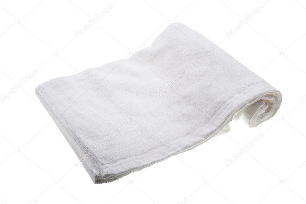 White soft hand towel