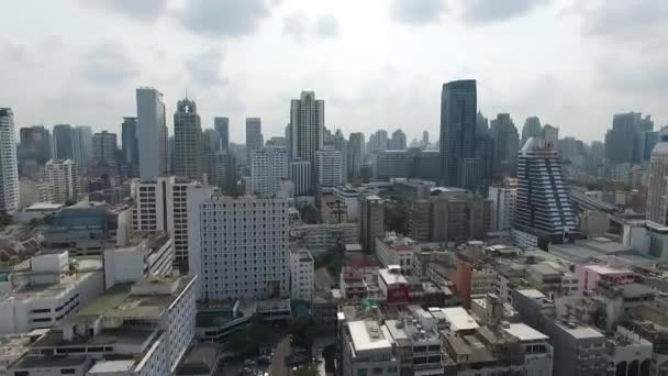 バンコク市内ビデオ空中パノラマ — ストック動画