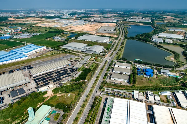 Industrial Estate Land Development Reservatório de Água — Fotografia de Stock