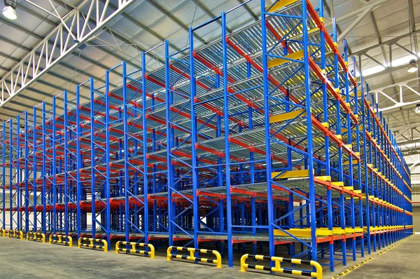 Warehouse storage rack system distribution center — Stock Photo, Image