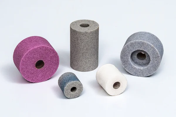 Rodas de polimento de pedra cinco formas diferentes — Fotografia de Stock