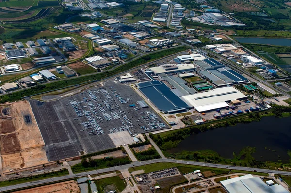 Propriedade industrial foto aérea — Fotografia de Stock