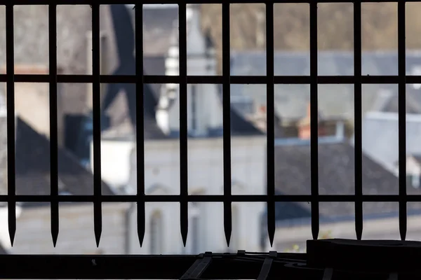 Grille of a ancient castle — Stock Photo, Image