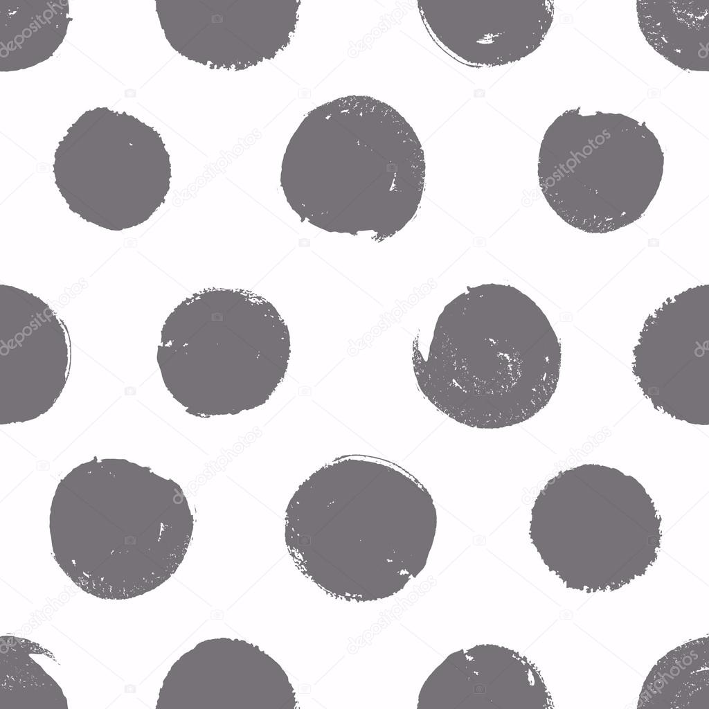 Seamless pattern of painted circles.