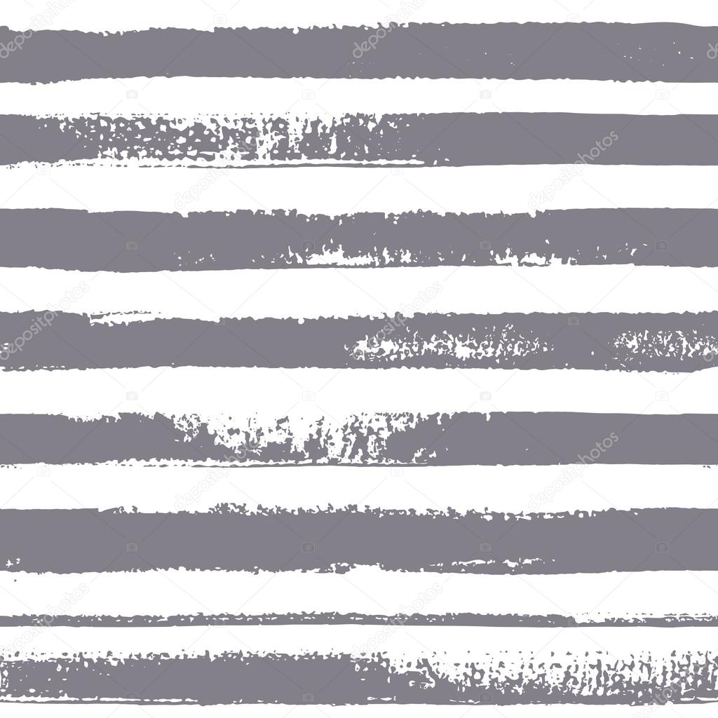 Brush stripes vector seamless pattern.  Eight gray stripes on white background.