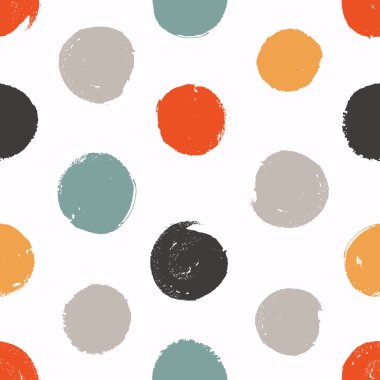 Kesintisiz Daire. Renkli daireler ile boyalı arka plan. 