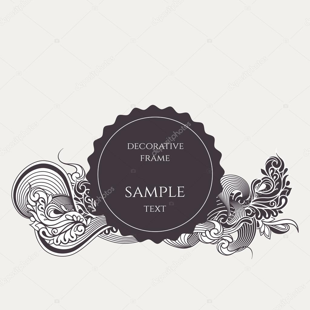 Vector decorative frame.