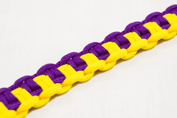 Nó pulseira paracord colorido — Fotografia de Stock