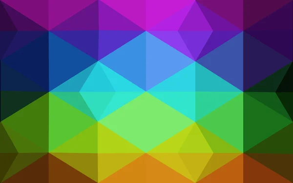 Multicolor dark polygonal design pattern, which consist of triangles and gradient in origami style. — Stock Vector