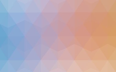 Üçgenler ve degrade origami tarzı oluşur çok renkli mavi, sarı, turuncu poligonal tasarım deseni.