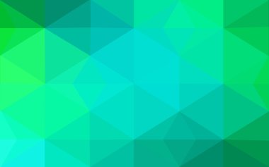 Üçgenler ve degrade origami tarzı oluşur yeşil köşeli tasarım deseni.