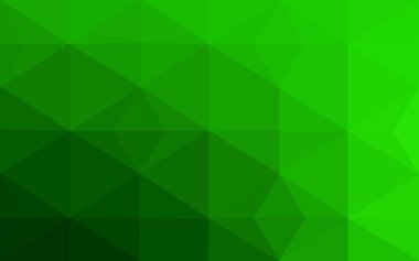 Üçgenler ve degrade origami tarzı oluşur yeşil köşeli tasarım deseni.