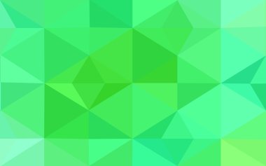 Üçgenler ve degrade origami tarzı oluşur yeşil köşeli tasarım deseni.