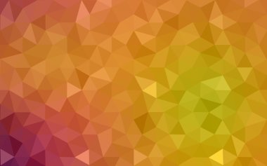 Üçgenler ve degrade origami tarzı oluşur çok renkli koyu kırmızı, sarı, turuncu poligonal tasarım deseni.