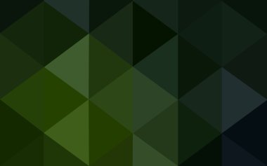 Üçgenler ve degrade origami tarzı oluşur koyu yeşil köşeli tasarım deseni.