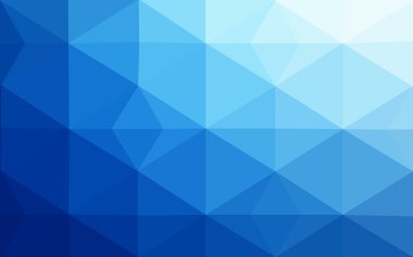 Üçgenler ve degrade origami tarzı oluşur koyu mavi köşeli tasarım deseni.