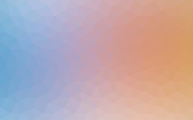 Üçgenler ve degrade origami tarzı oluşur çok renkli mavi, sarı, turuncu poligonal tasarım deseni.