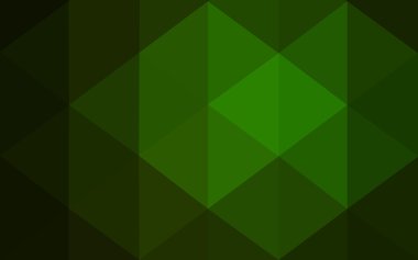 Üçgenler ve degrade origami tarzı oluşur koyu yeşil köşeli tasarım deseni.