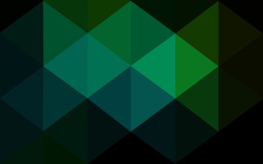 Üçgenler ve degrade origami tarzı oluşur koyu yeşil köşeli tasarım deseni.
