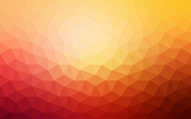 Üçgenler ve degrade origami tarzı oluşur çok renkli koyu kırmızı, sarı, turuncu poligonal tasarım deseni.