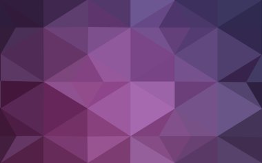 Üçgenler ve degrade origami tarzında oluşan koyu pembe poligonal tasarım deseni.