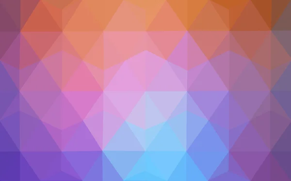 Multicolor blå, gul, orange polygonal designmönster, som består av trianglar och lutningen i origami stil. — Stock vektor