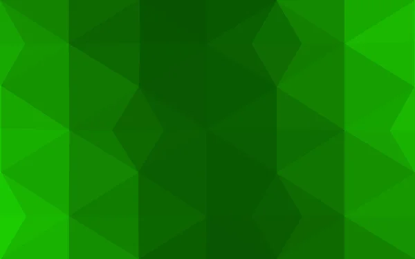 Patrón de diseño poligonal verde, que consiste en triángulos y gradiente en estilo origami . — Vector de stock