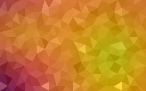 Vícebarevná tmavě červené, žluté, oranžové polygonální návrhový vzor, který se skládají z trojúhelníků a gradient v origami stylu. — Stockový vektor