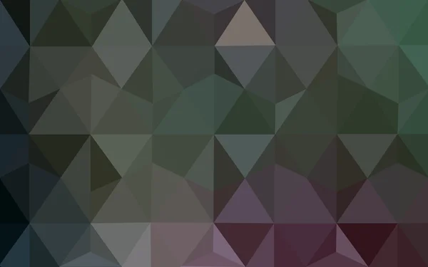 Многоцветный темно-розовый, зеленый многоугольный рисунок, состоящий из треугольников и градиента в стиле оригами . — стоковый вектор