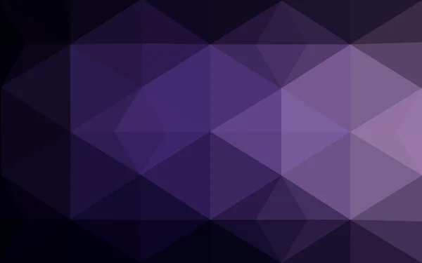 Ciemny fioletowy wielokątne wzór, który składa się z trójkątów i gradientu w stylu origami. — Wektor stockowy