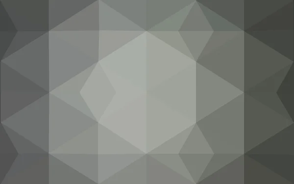 Gray polygonal design pattern, which consist of triangles and gradient in origami style. — Stock Vector